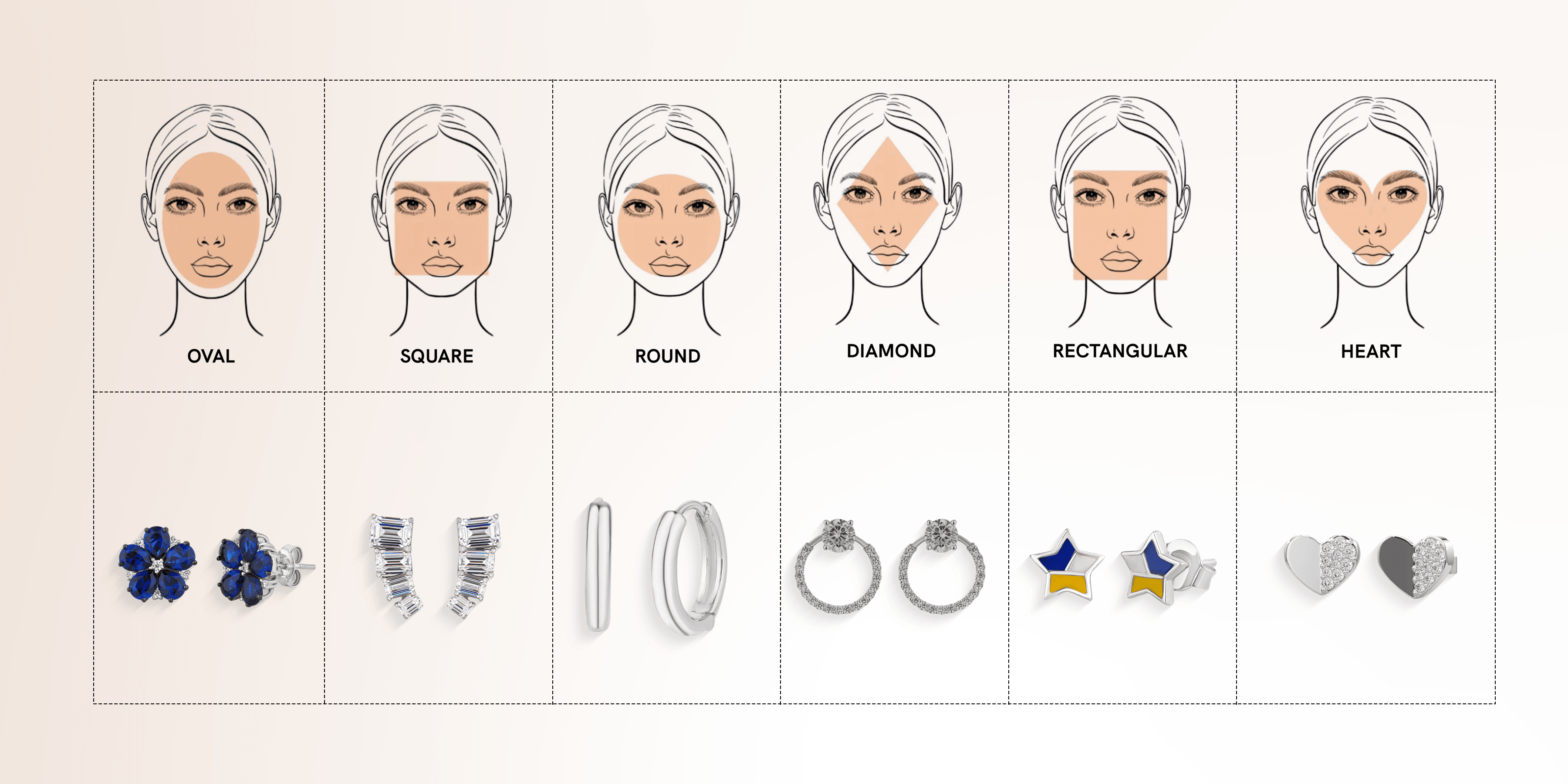 earrings by face shape