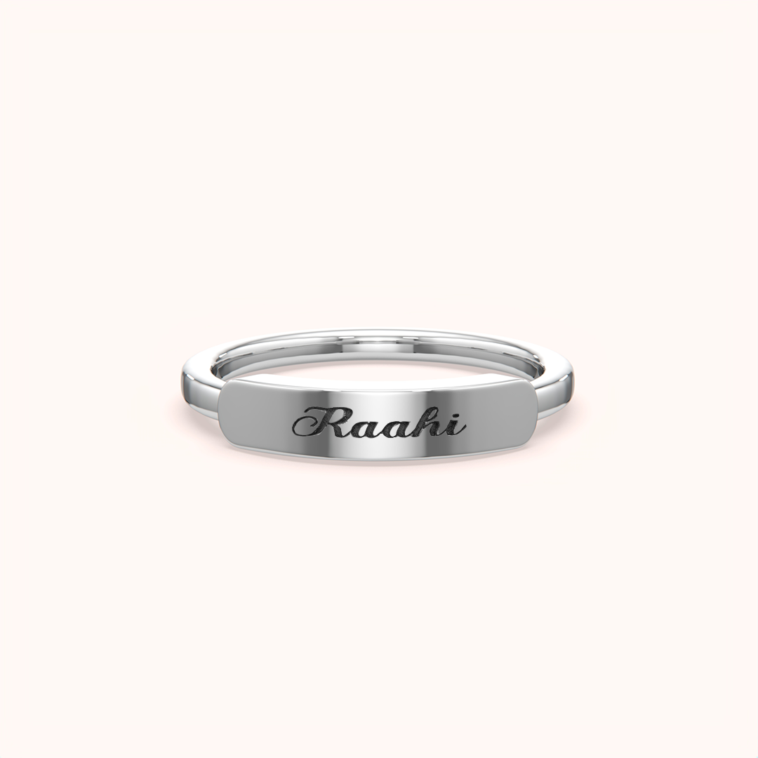 Custom Name Engraved Ring
