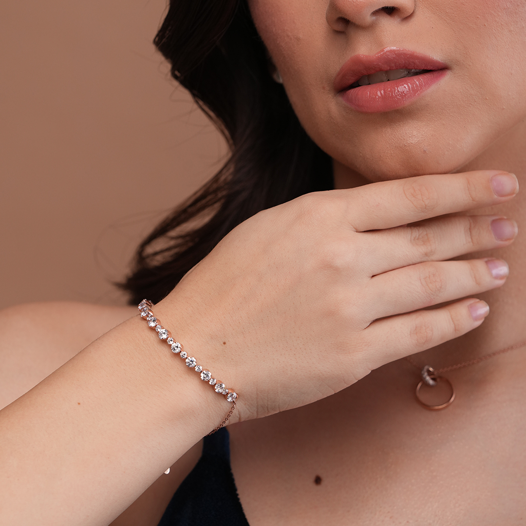 Luxury Silver Tennis Bracelet