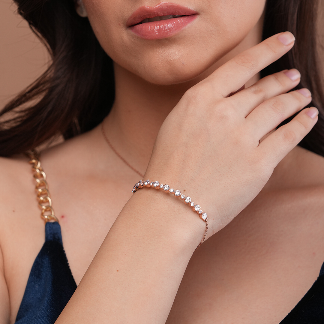 Luxury Silver Tennis Bracelet