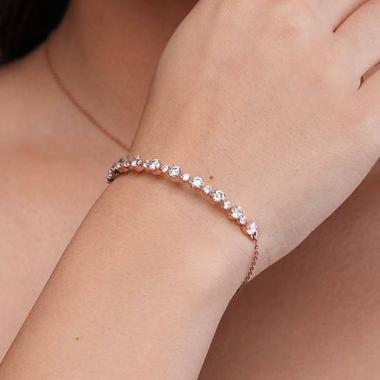 Luxury Silver Tennis Bracelet - KYMEE