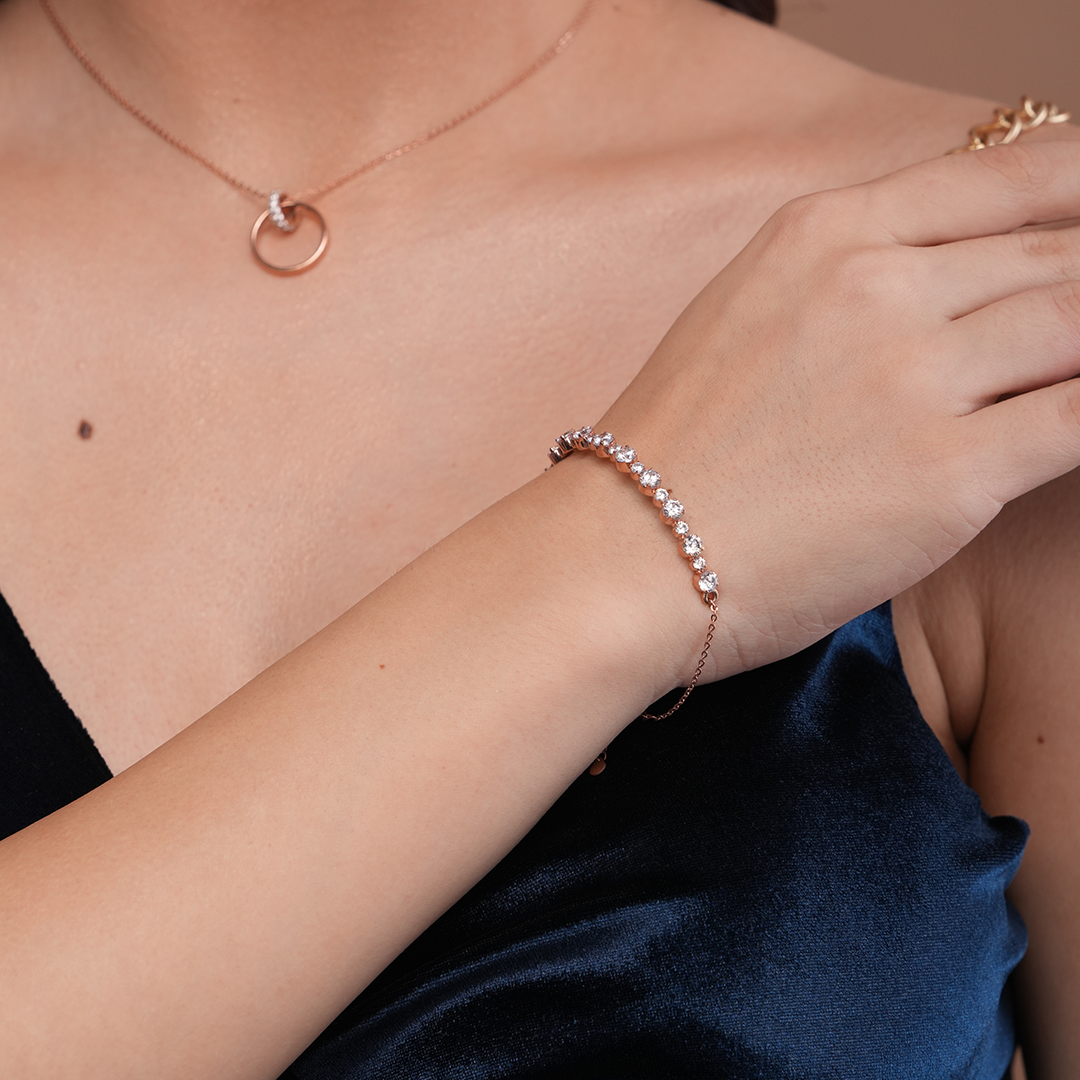 Luxury Silver Tennis Bracelet