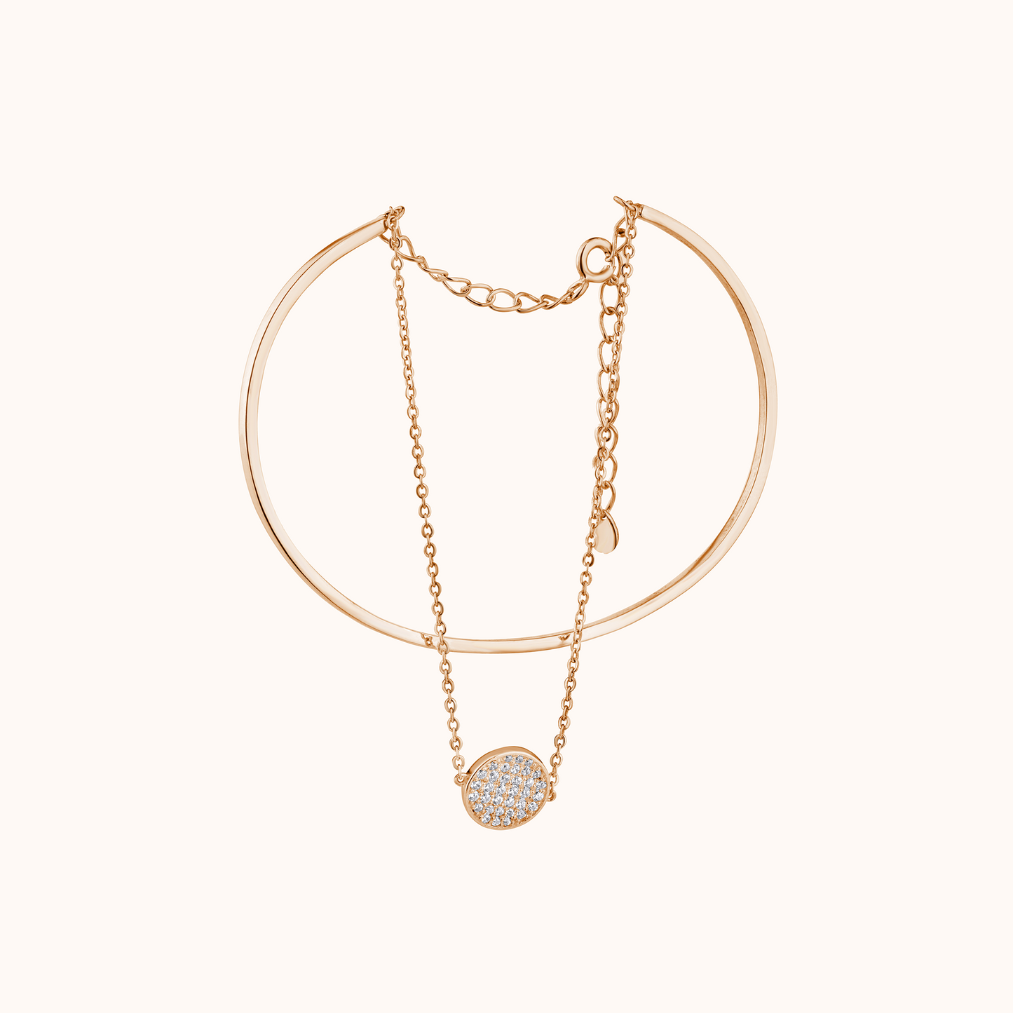 Charm Link Modern Bangle Bracelet