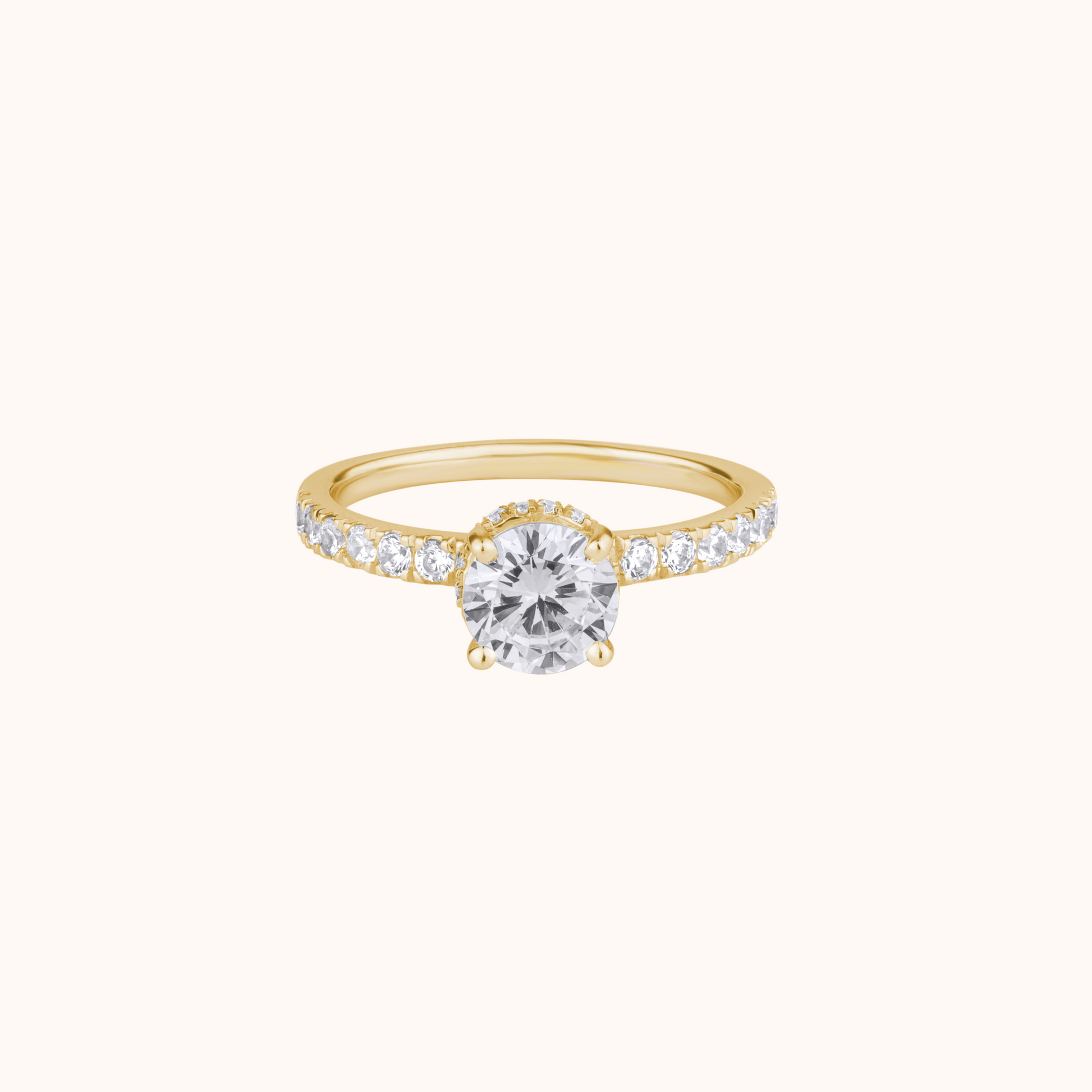 Timeless Round Diamond Solitaire Ring - KYMEE