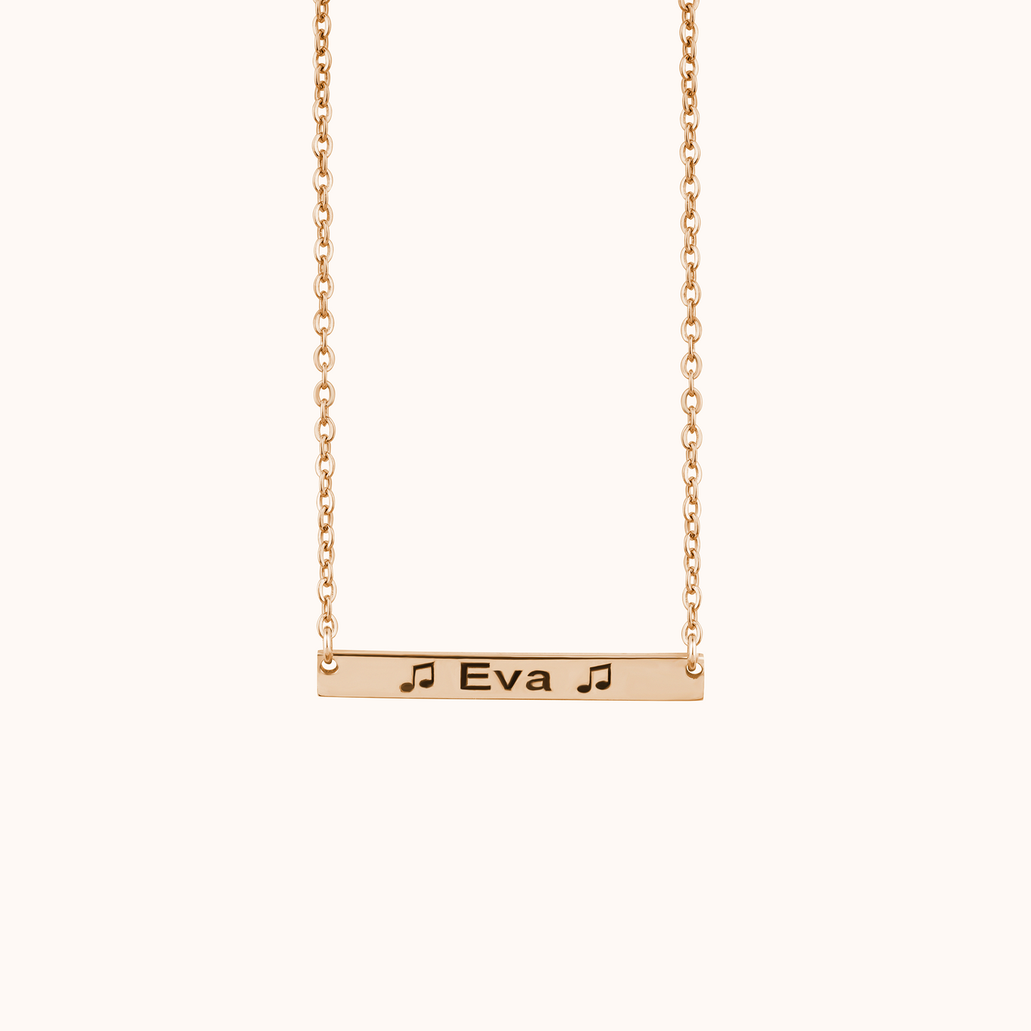 Custom Engraved Bar Necklace