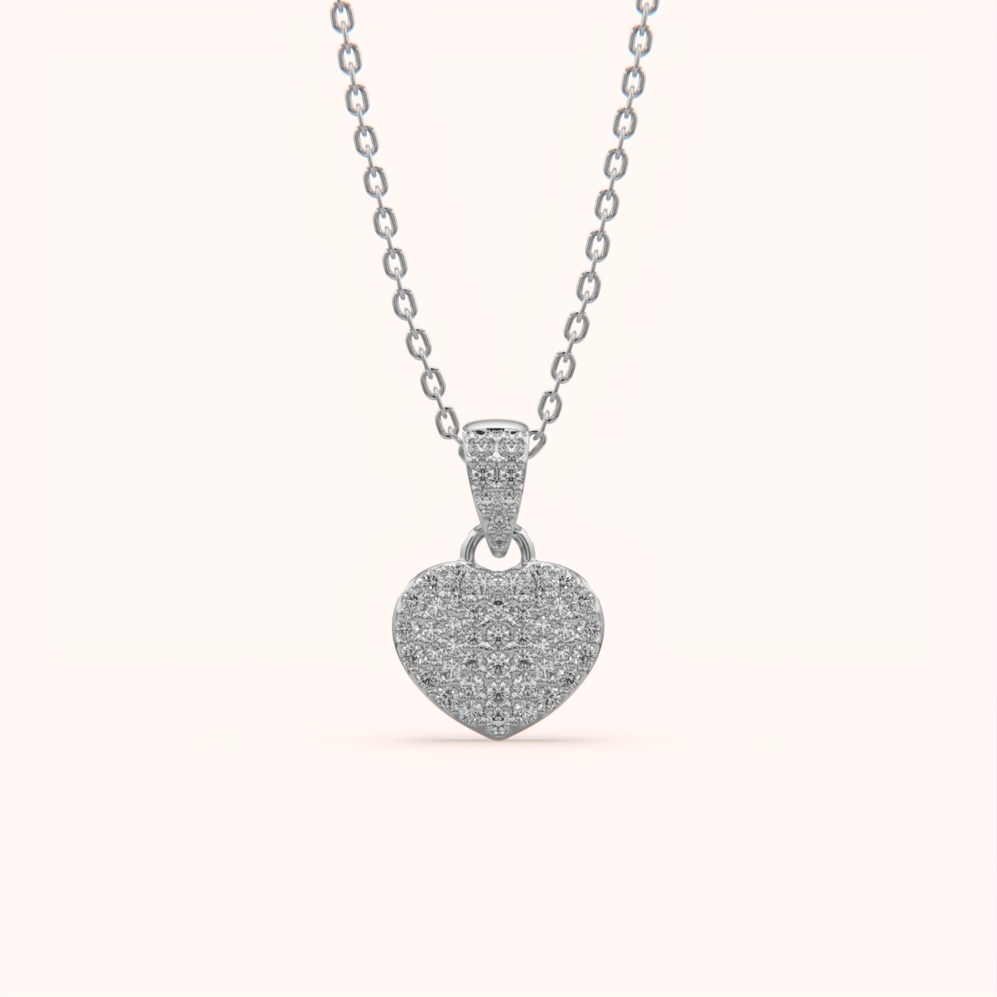 Twinkle Heart Charm Silver Pendant