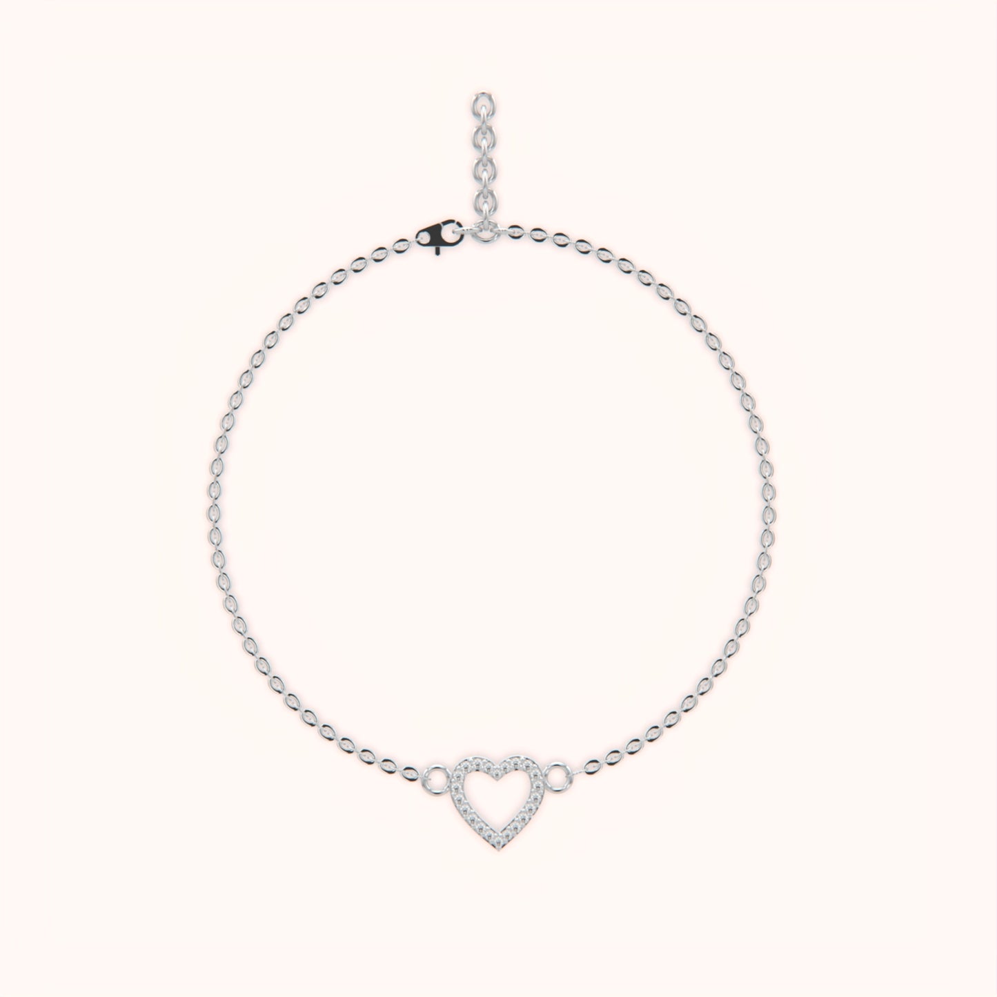 Sophisticated Heart Bracelet