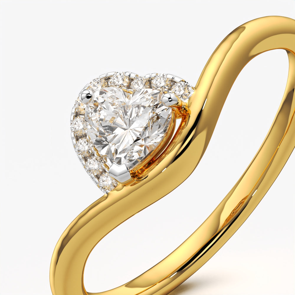 Heart Halo Bypass Ring