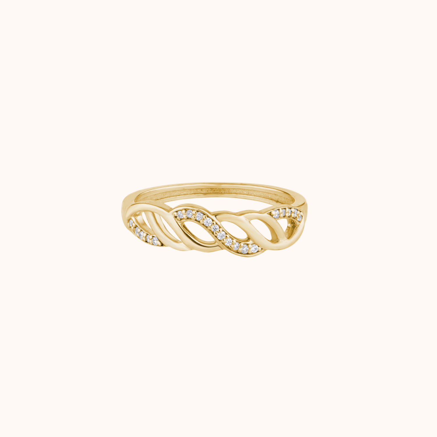Delicate Braided Knot Ring - KYMEE