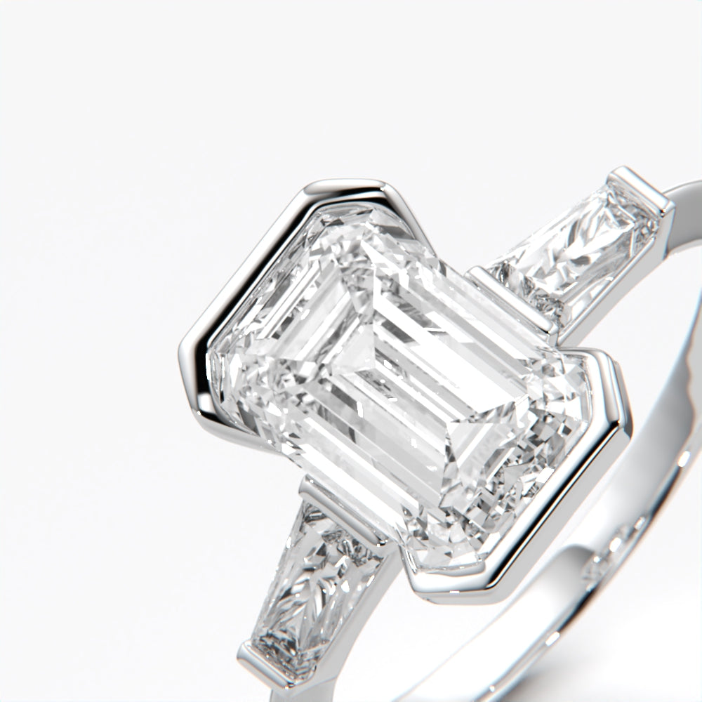 Emerald Cut Trendy Ring