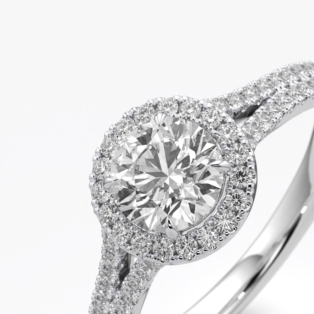 Radiant Halo Splendor Ring