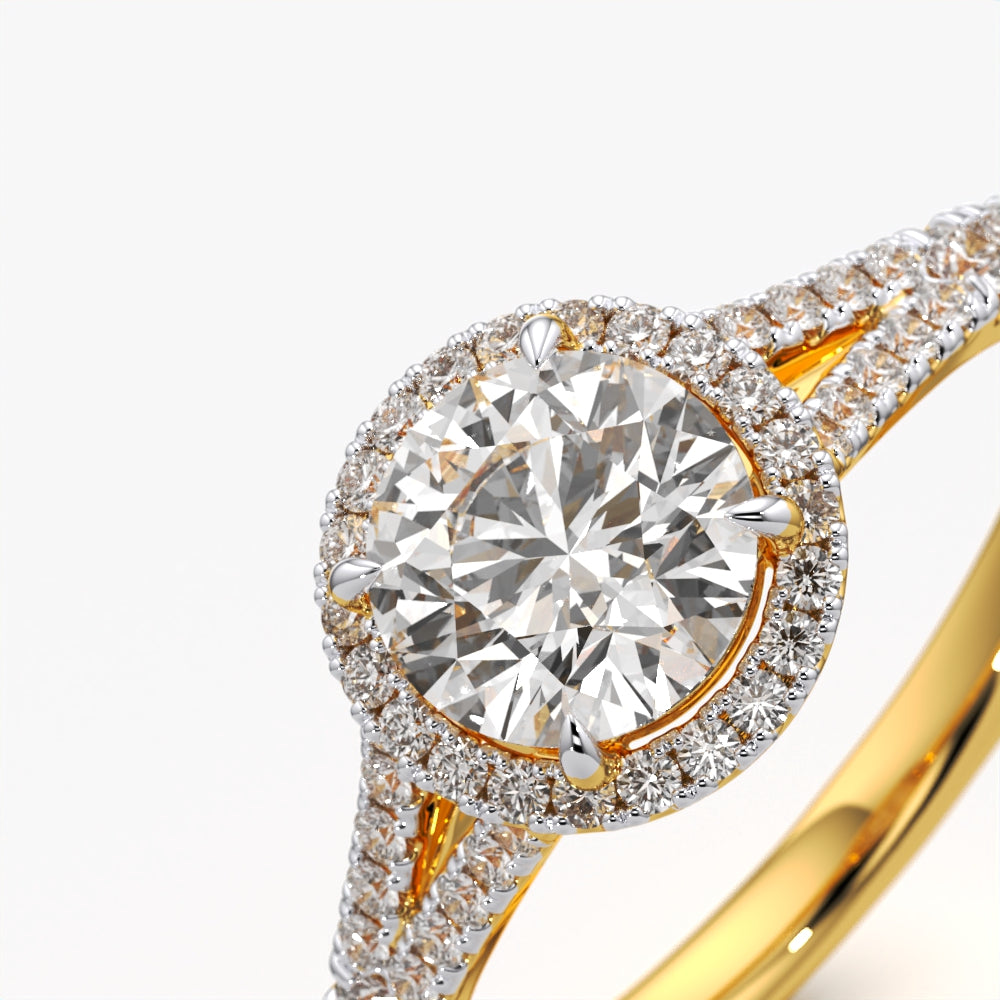 Halo Grace Round Diamond Ring