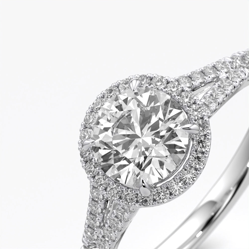 Halo Grace Round Diamond Ring
