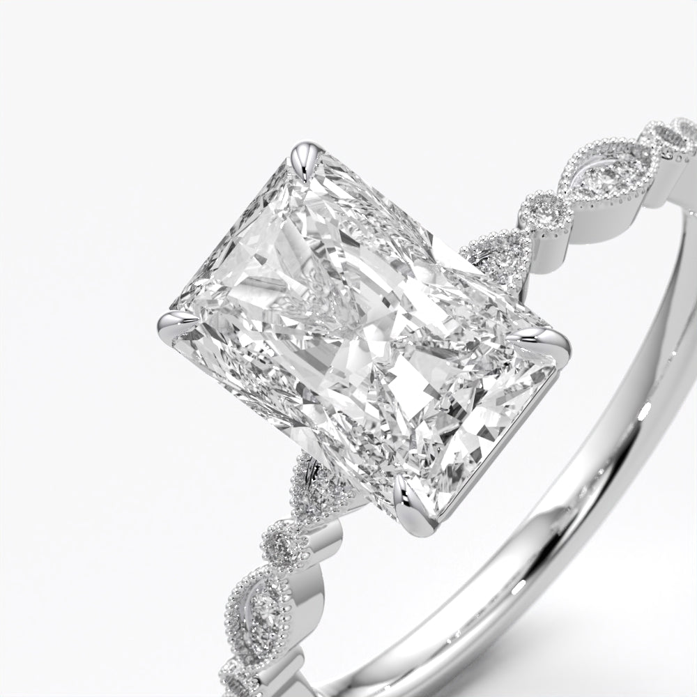 Regal Emerald Diamond Ring