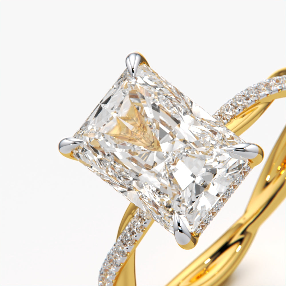 Radiant Twist Ring