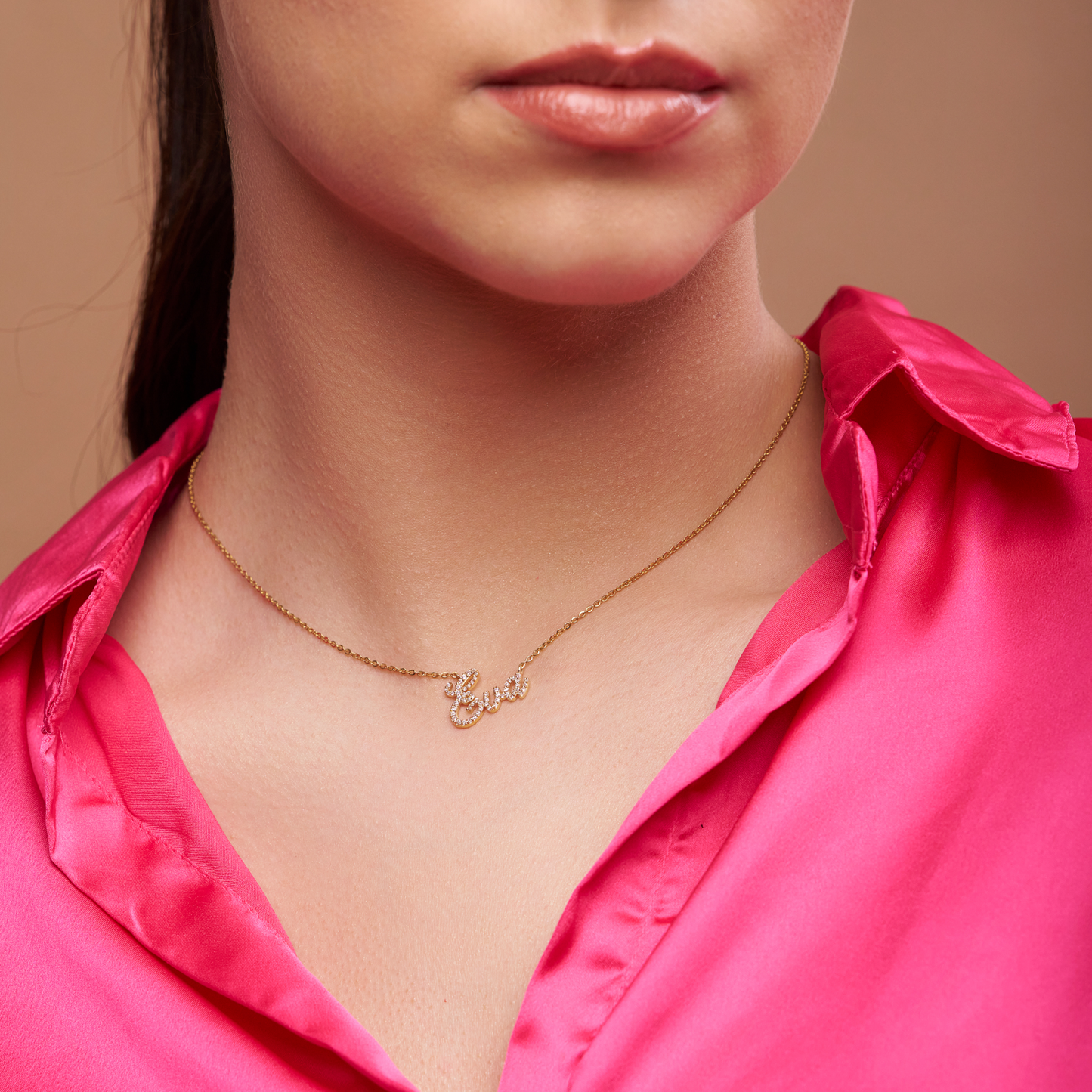 Custom Diamond Name Necklace