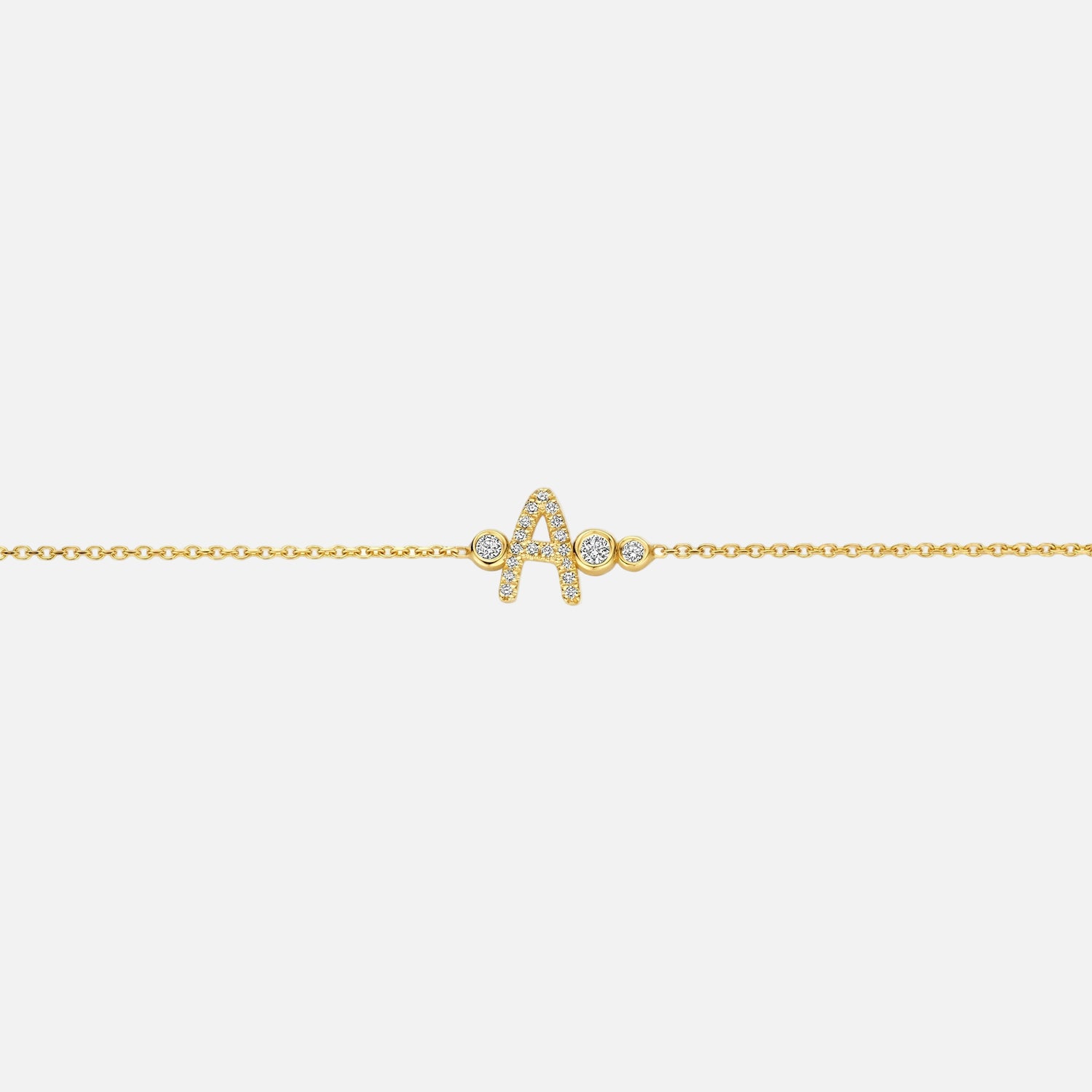 Custom Gold Vermeil Initial Bracelet