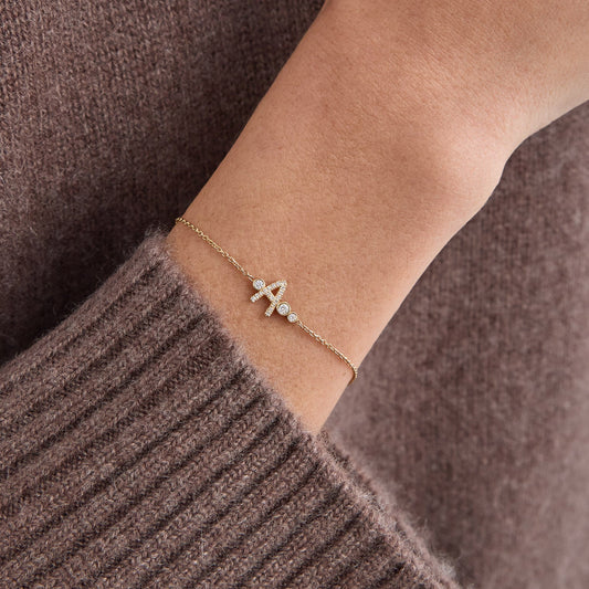 Custom Gold Vermeil Initial Bracelet