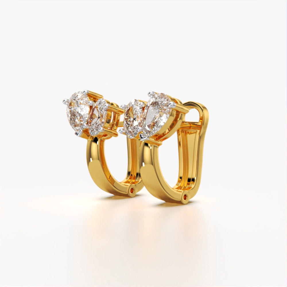 Graceful Bloom Clip-On Earrings