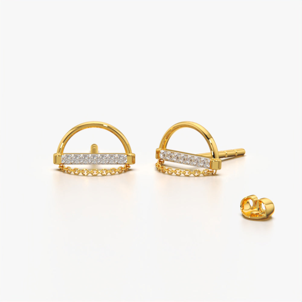 Ethereal Chain Design Earring