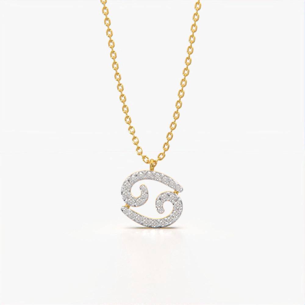 Cancer Zodiac Sign Necklace