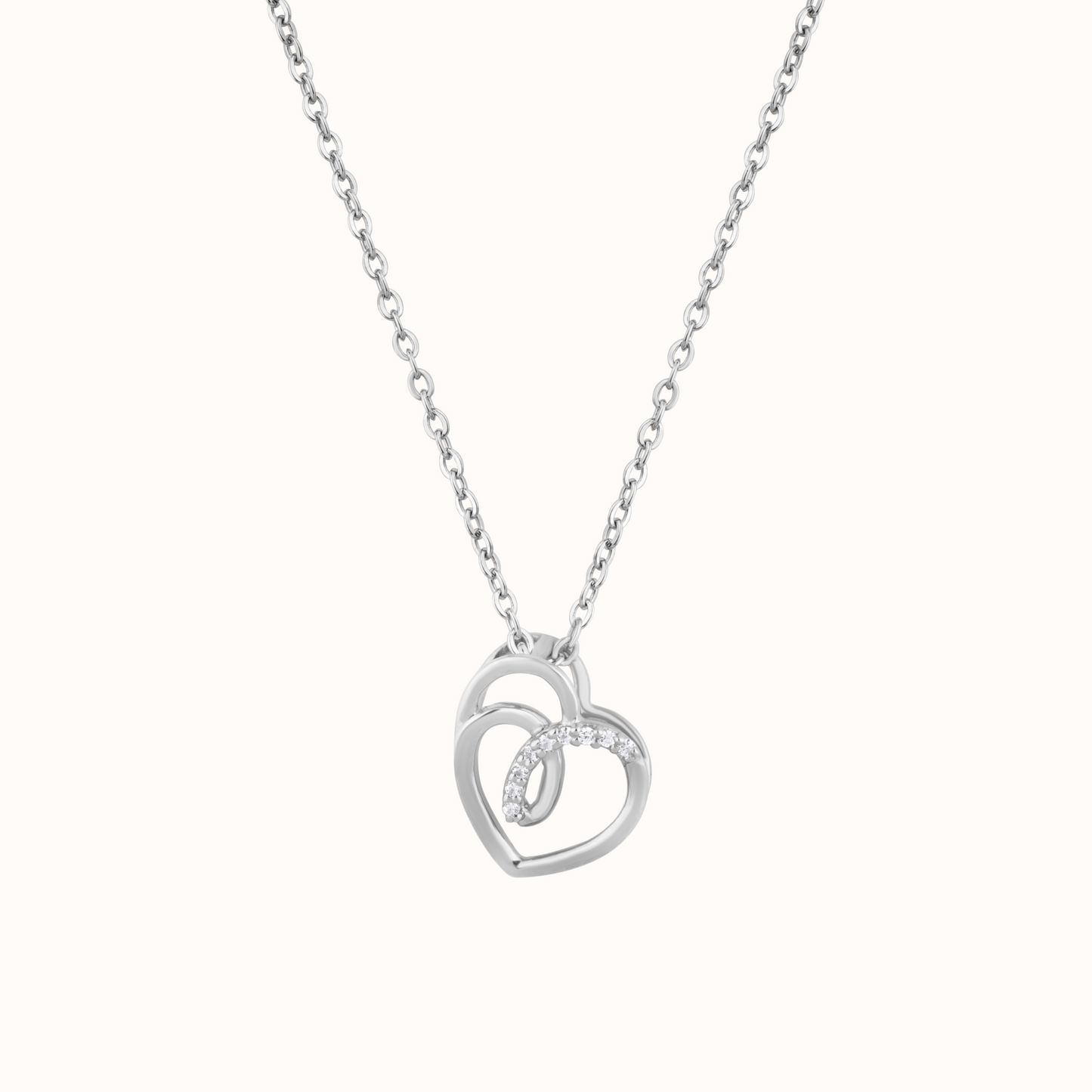 Intertwined Heart Necklace