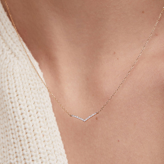 Dainty Chevron Necklace
