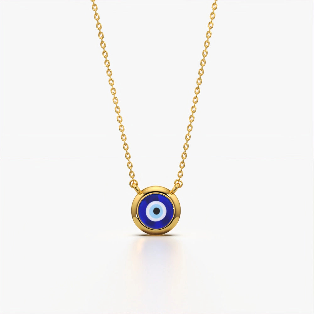 Delicate Evil Eye Pendant