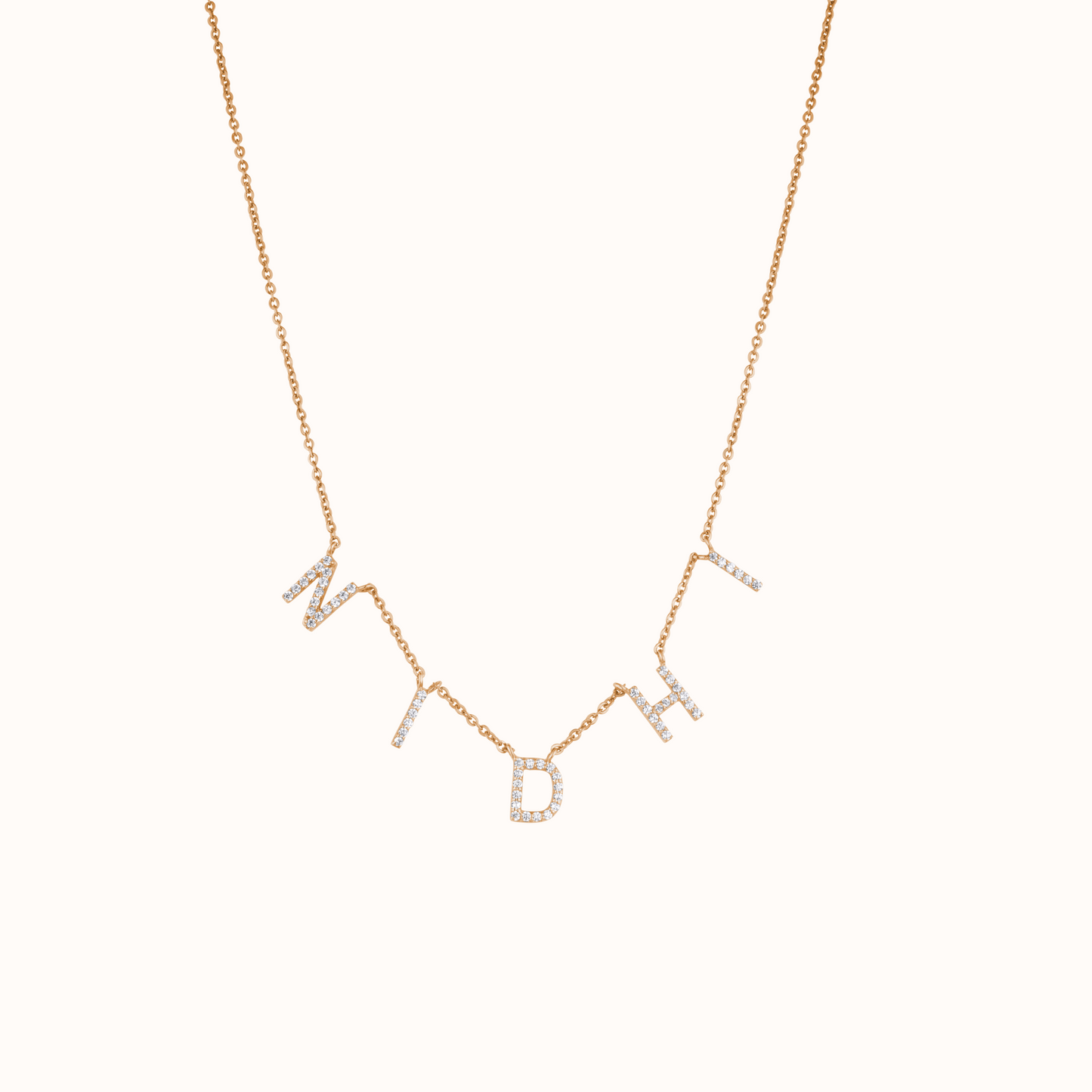 Diamond Initial Necklace