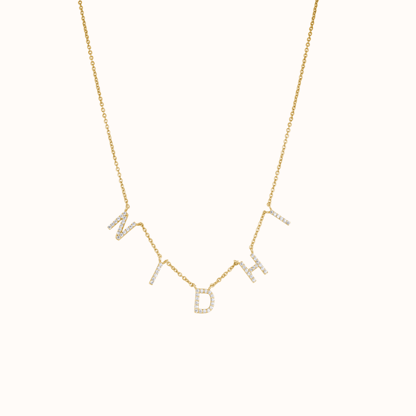 Diamond Initial Necklace