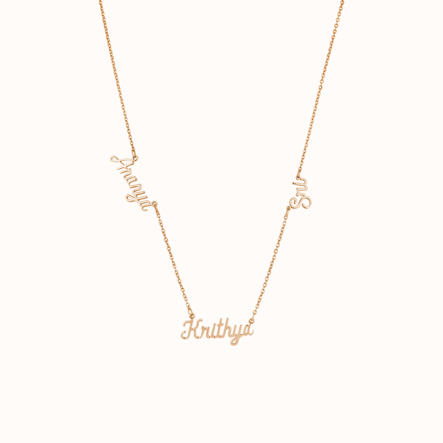 Multi-Name Necklace with Custom Engravings