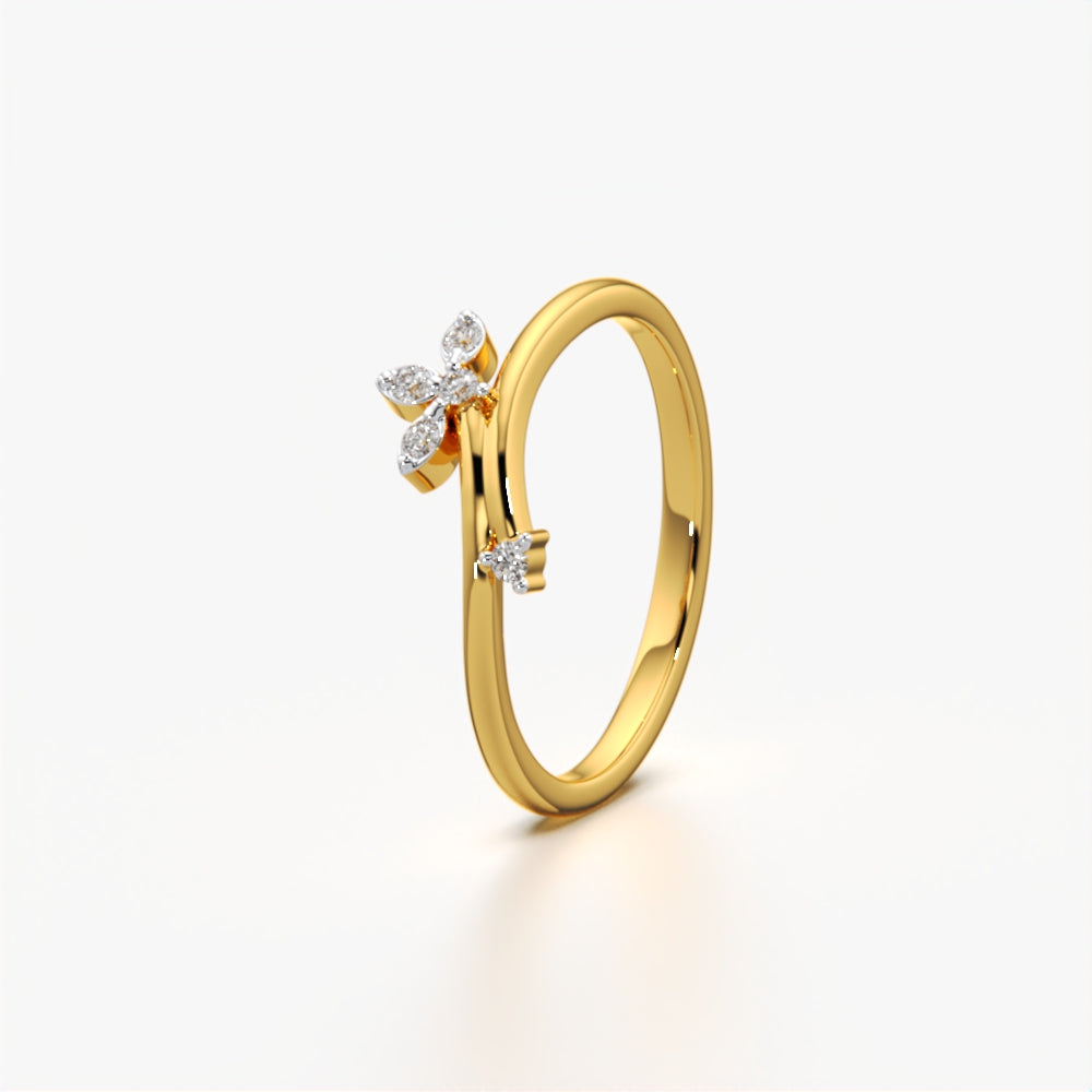 Luxe Leaflet Diamond Ring