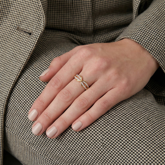 Double Infinity Braided Ring