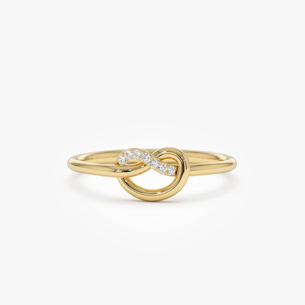Diamond Knot Ring