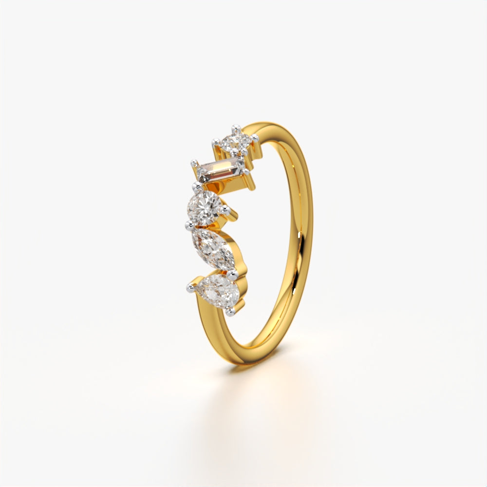 Sophisticated Multi-Stone Ring