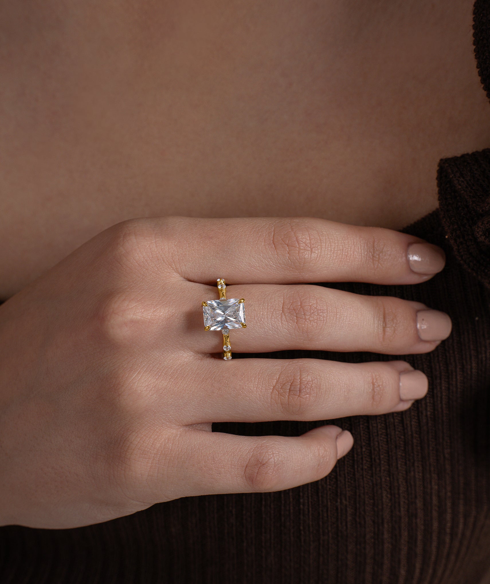 Glow Radiant Droplet Ring