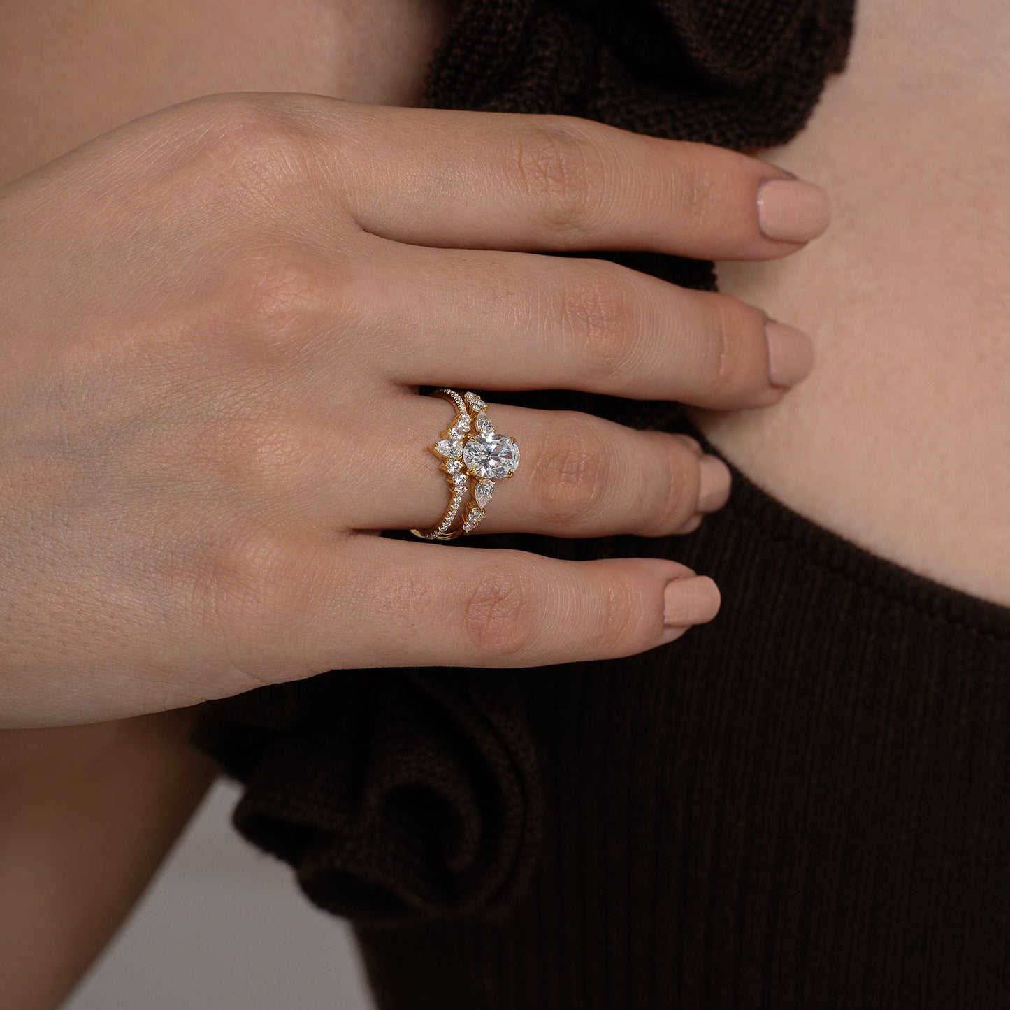 Oval Tiara Stack Ring