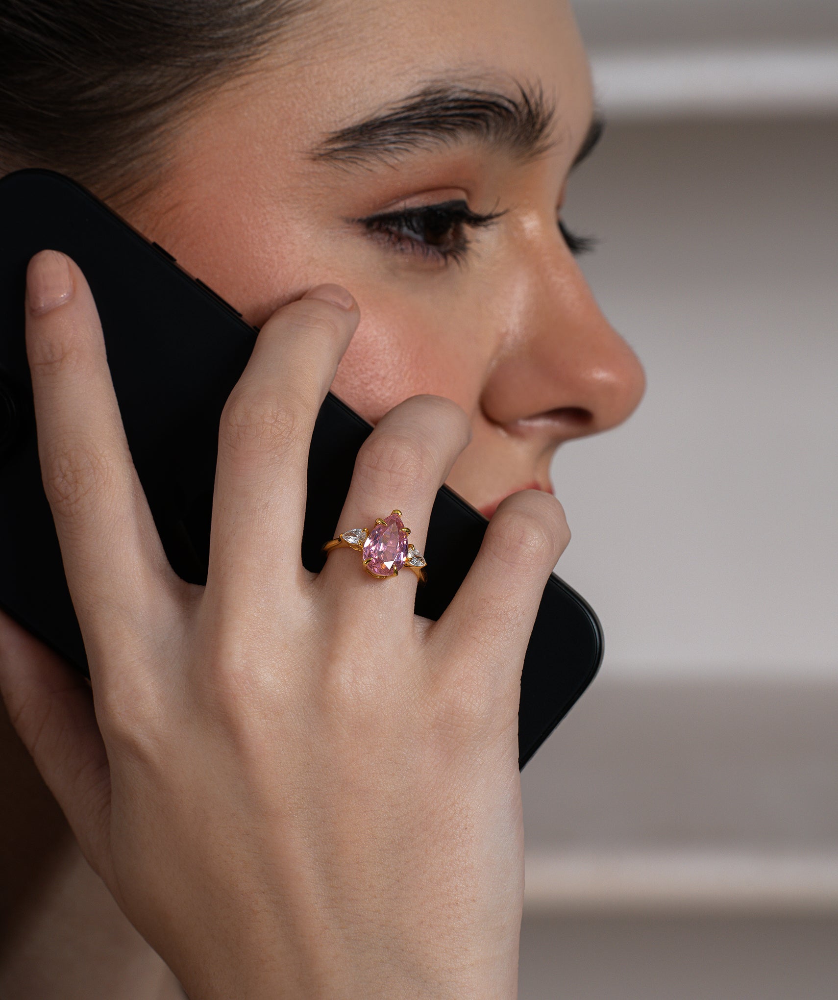 Pink Aura Grace Ring