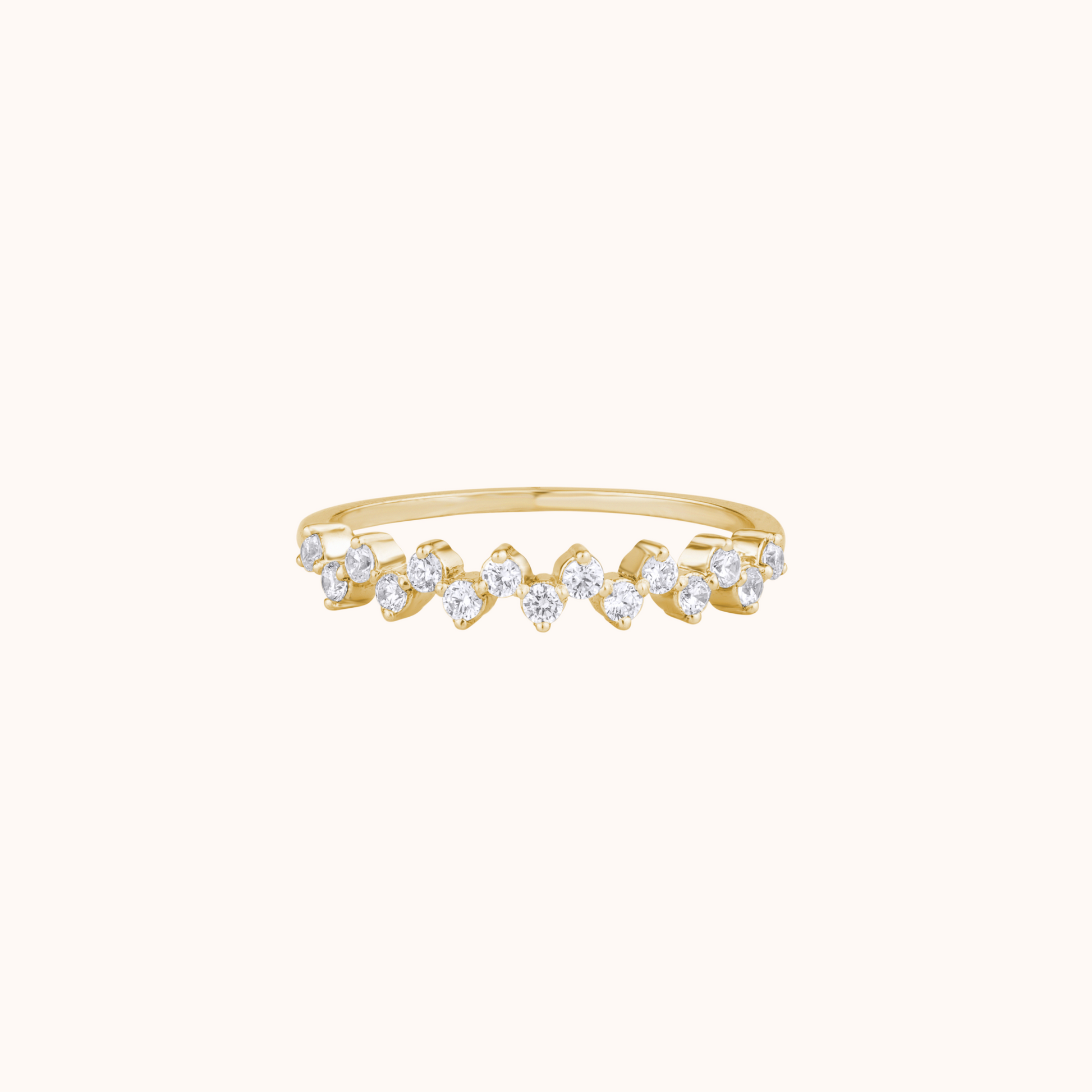 Diamond Setting Stacking Ring - KYMEE