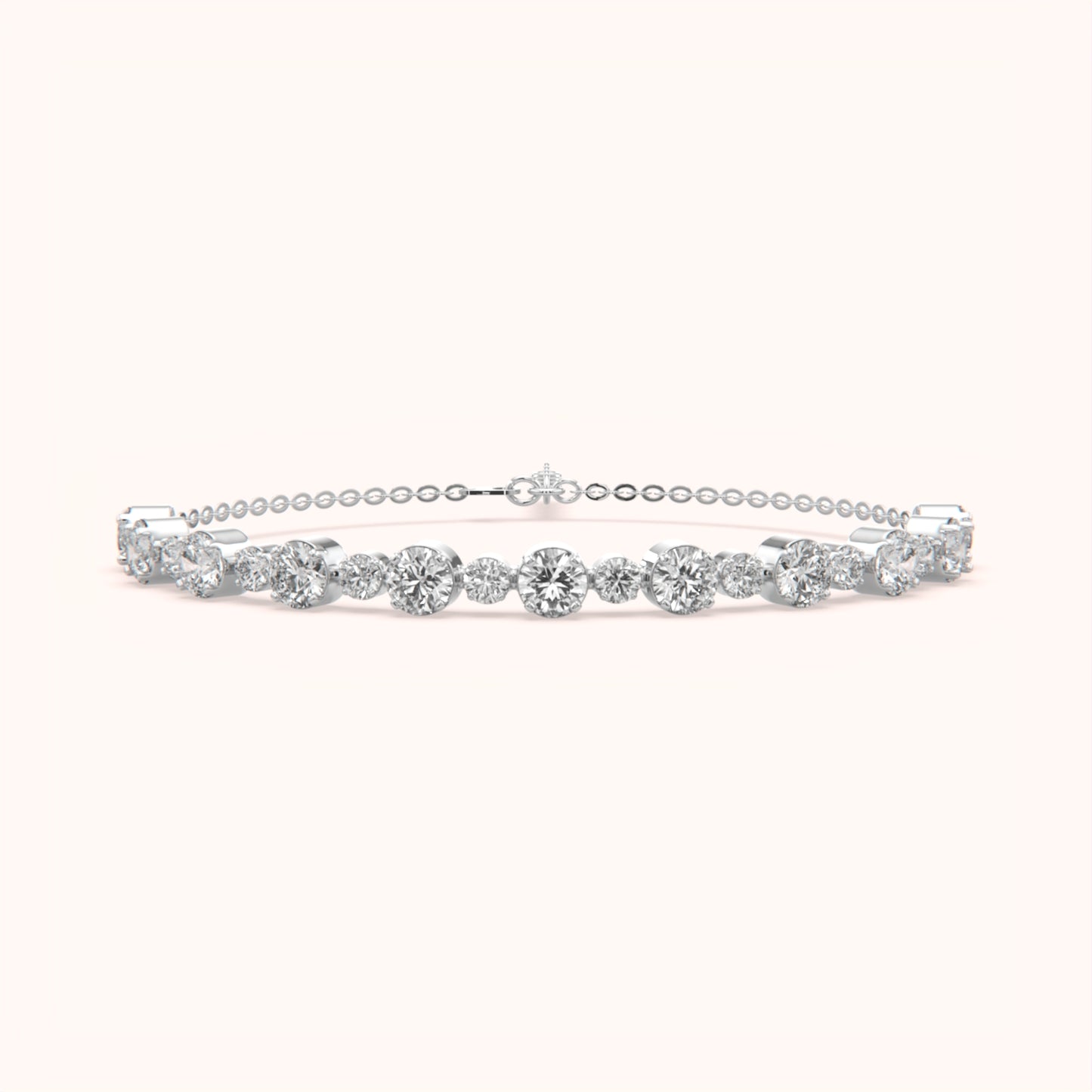 Luxury Silver Tennis Bracelet