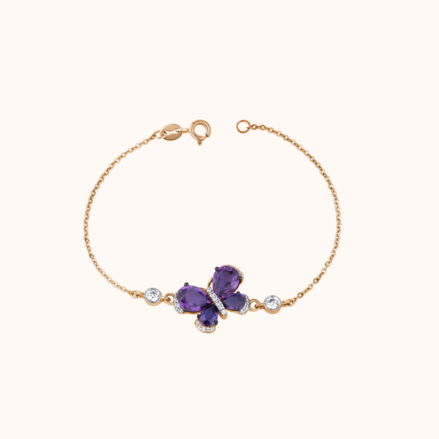 Butterfly Silver Charm Bracelet