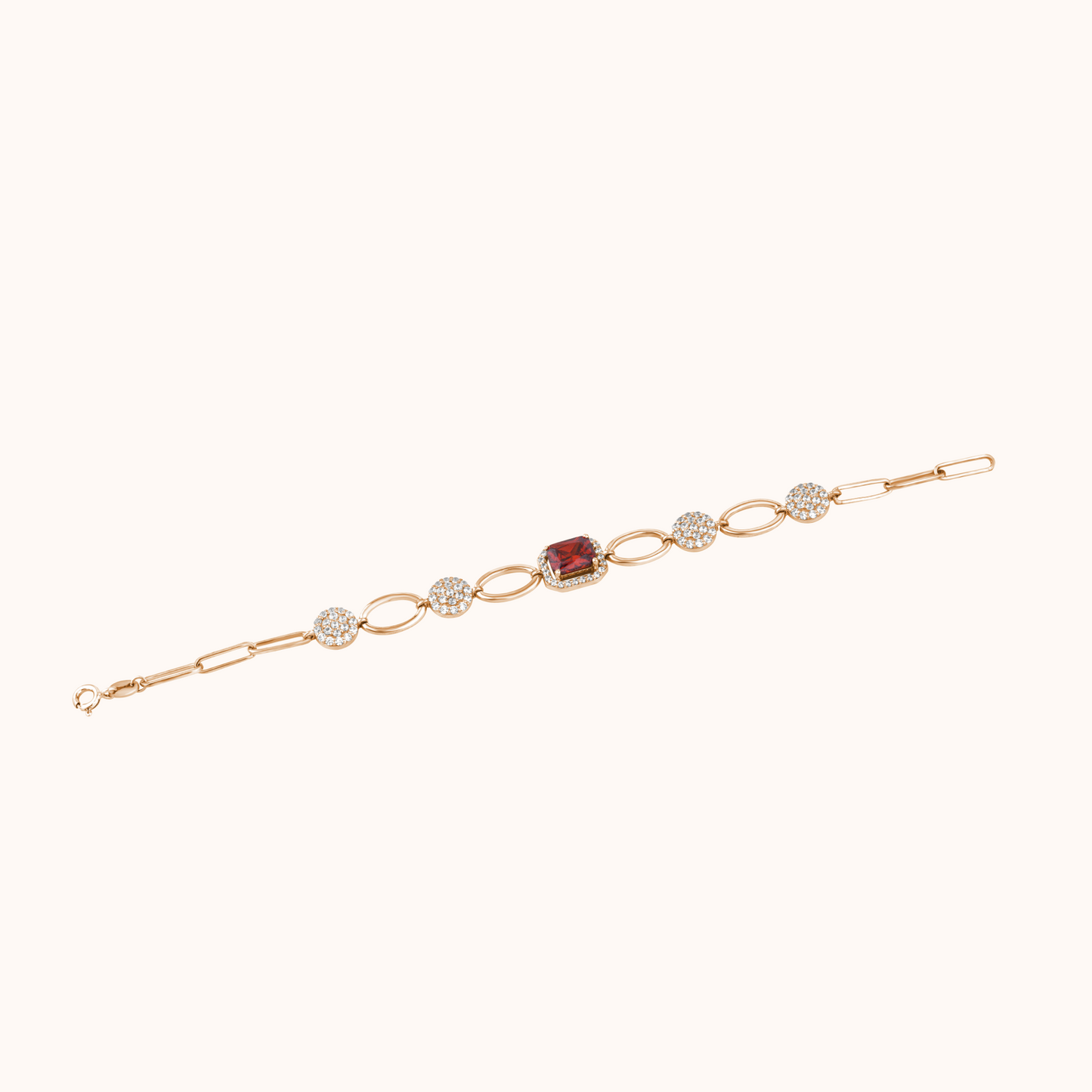 Exquisite Diamond Silver Bracelet