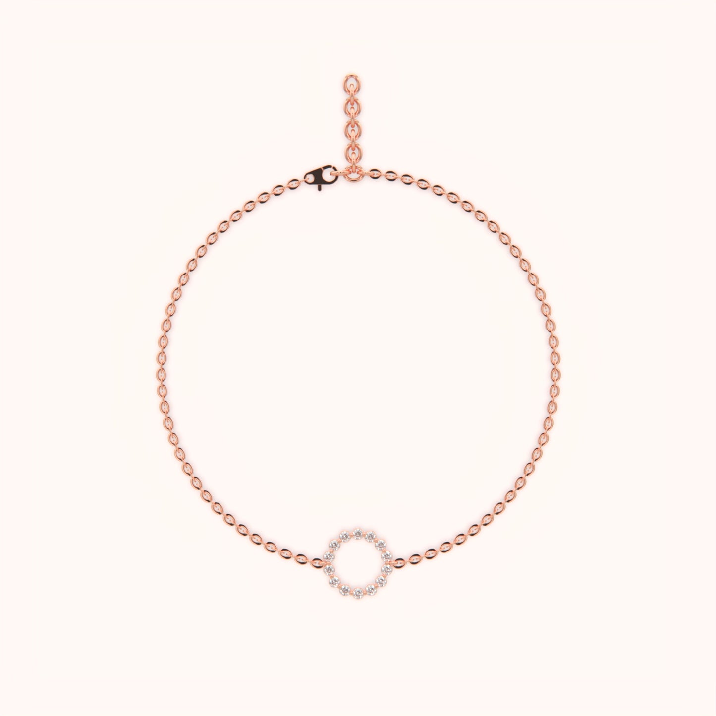 Circle Design Diamond Bracelet