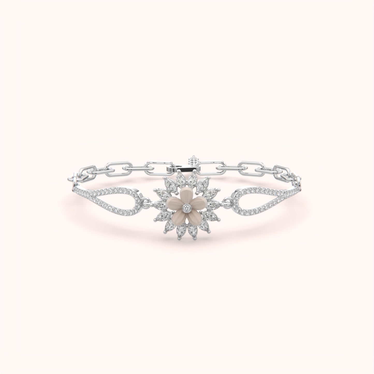 Flower Design Trendy Bracelet