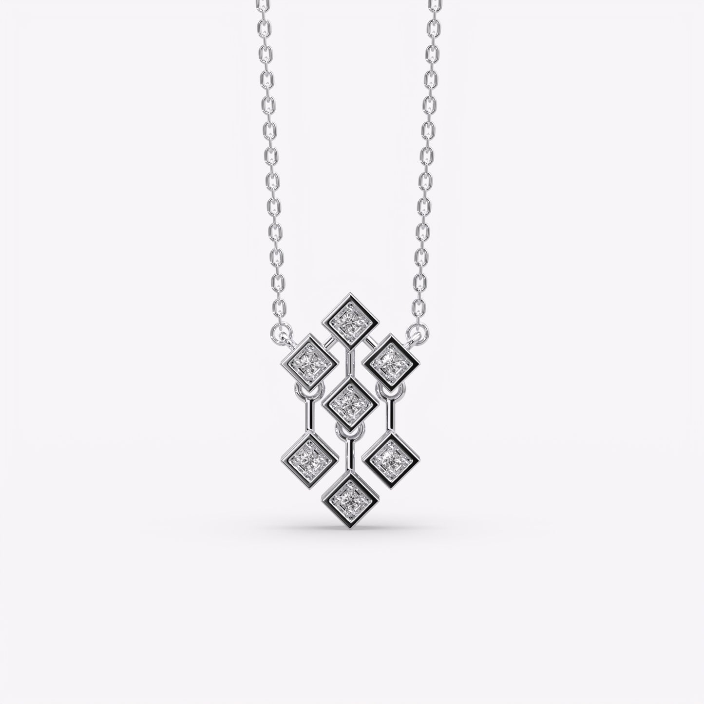 Silver Geometric Necklace