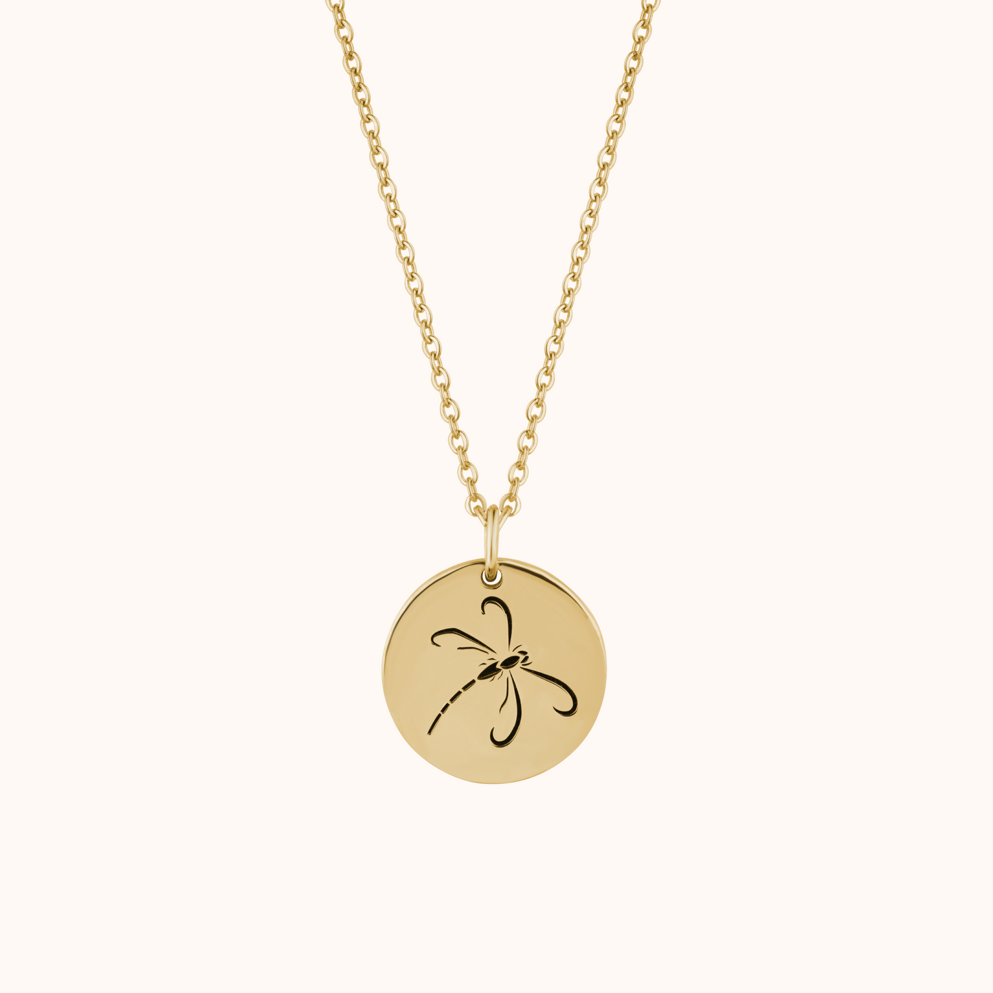 Graceful Dragonfly Print Necklace