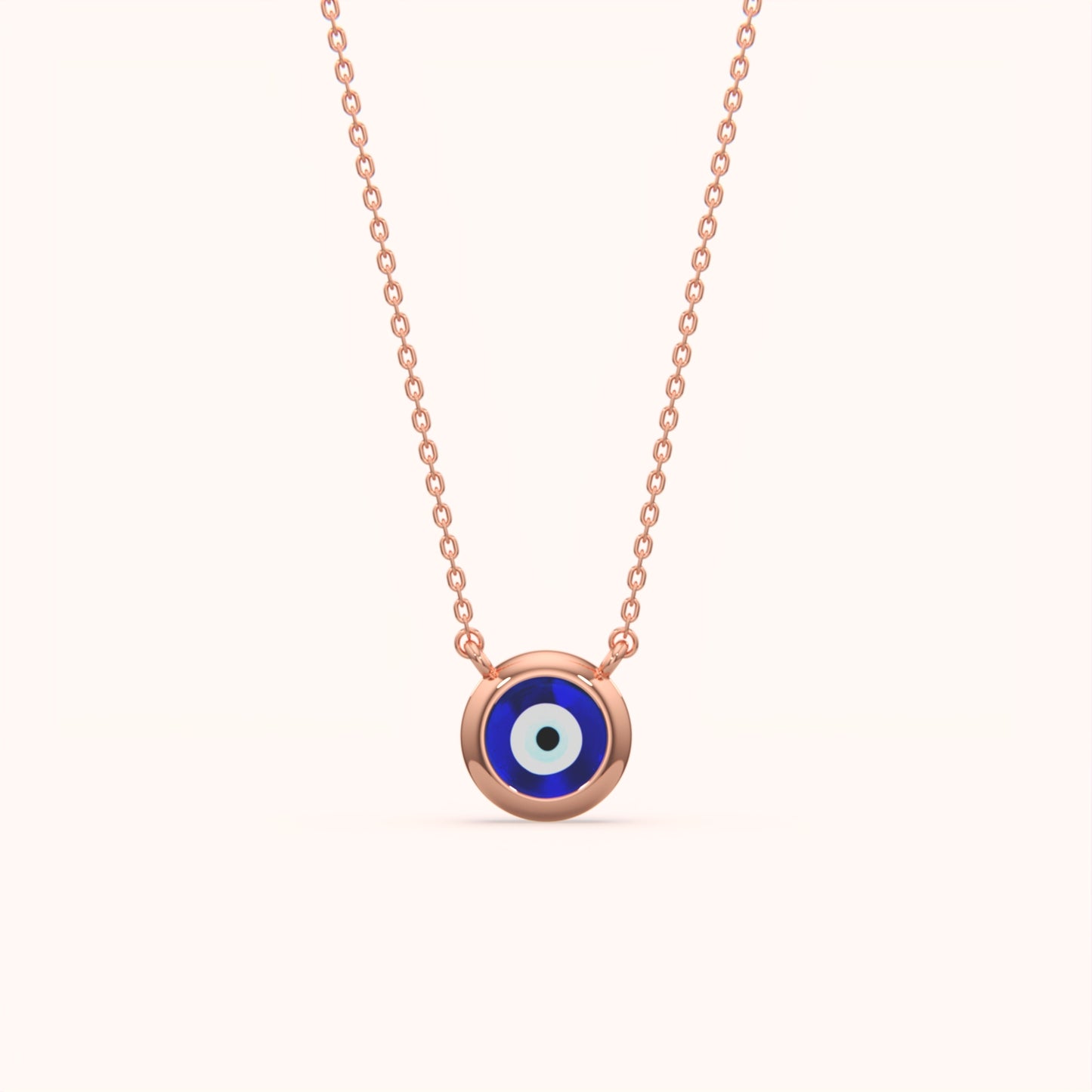 Delicate Evil Eye Pendant