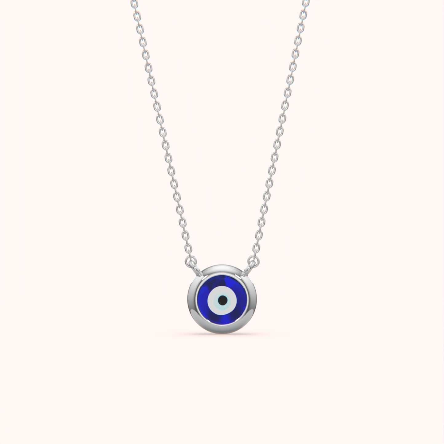 Delicate Evil Eye Pendant