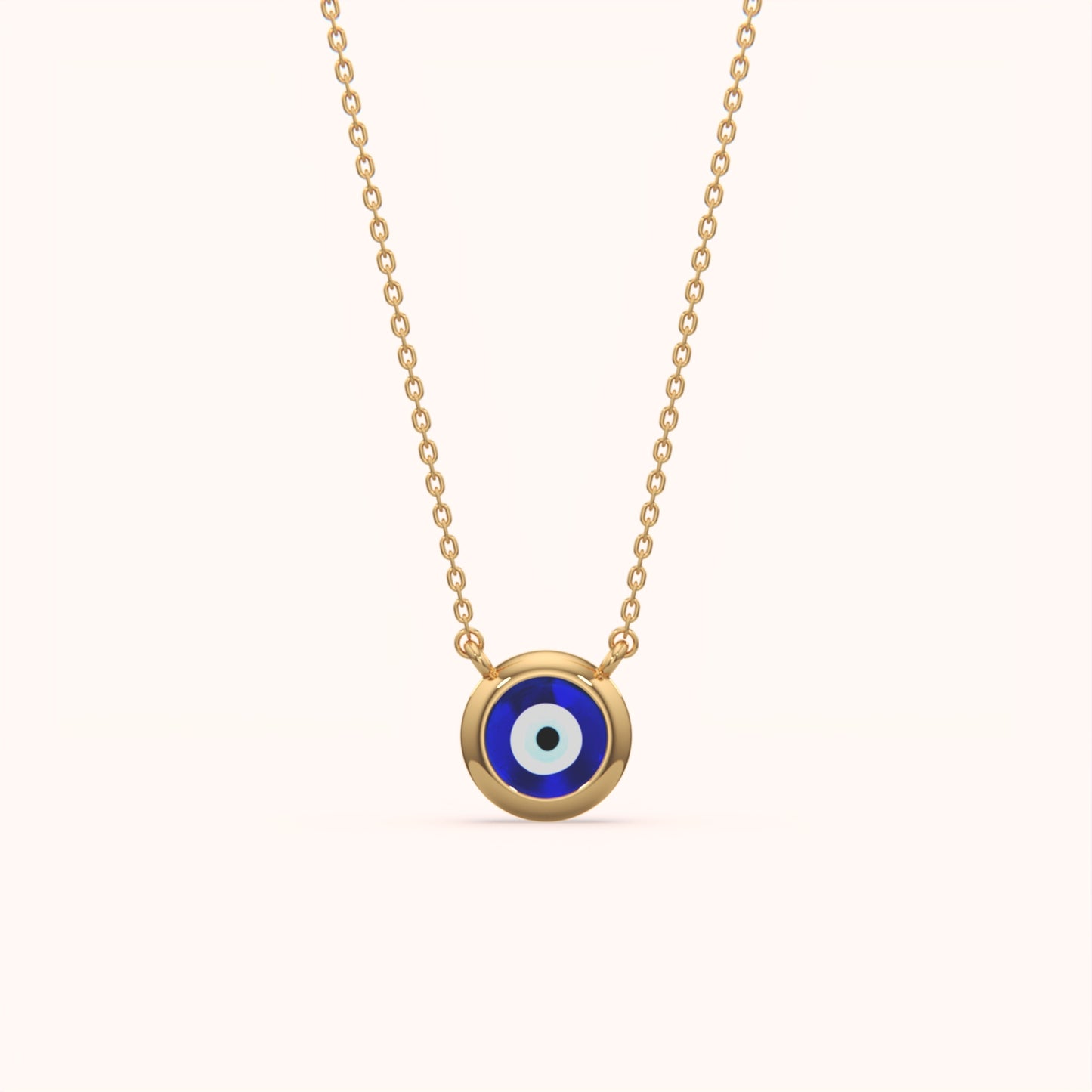 Delicate Evil Eye Pendant