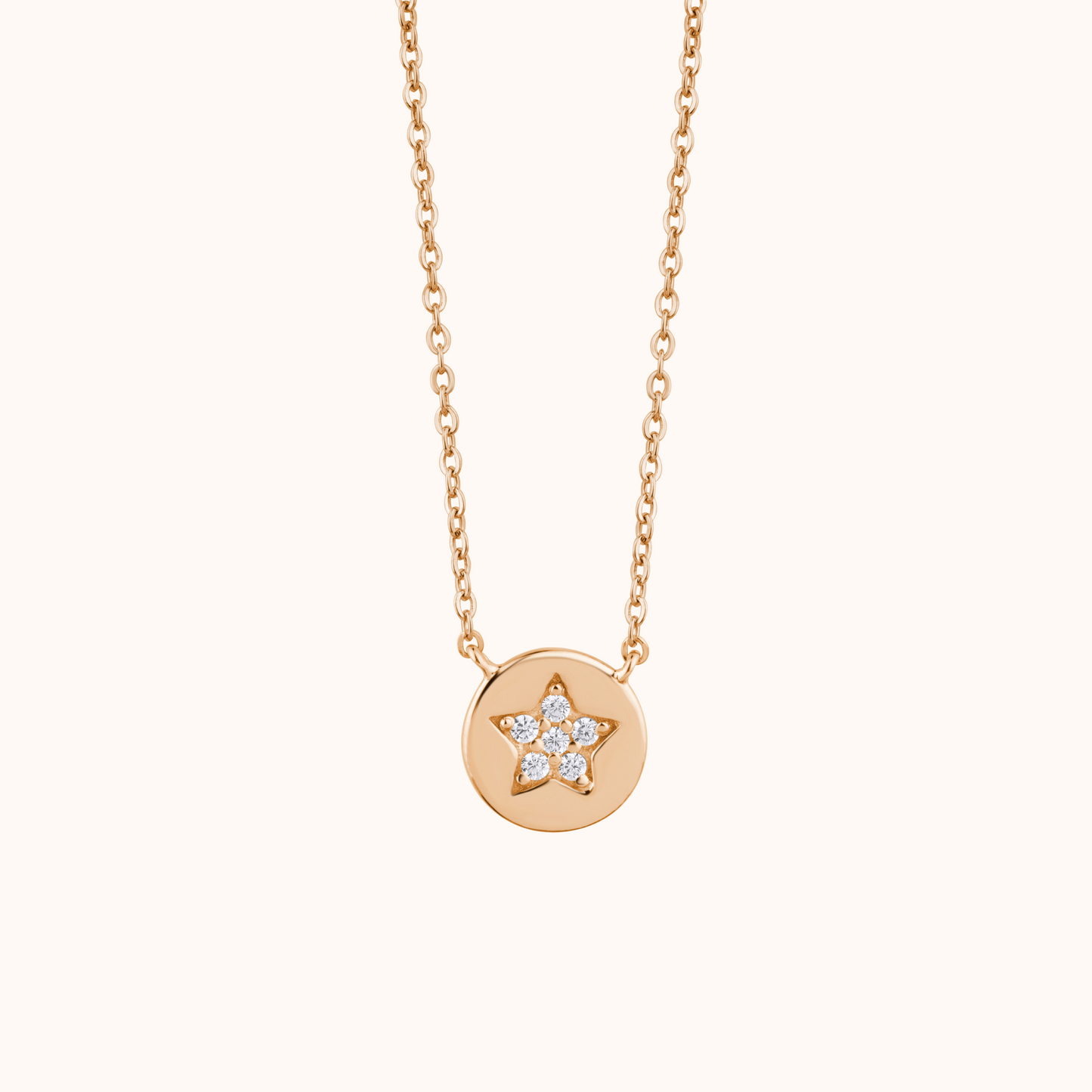 Starry Diamond Charm Necklace